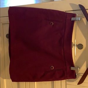 Ann Taylor Fall maroon skirt size 4P